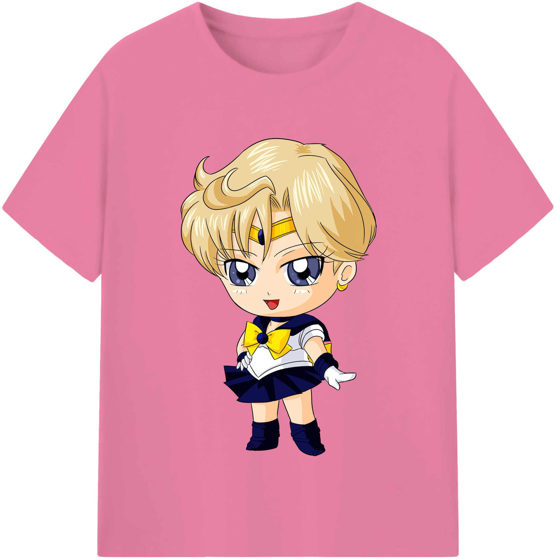 （画像用） 美少女戦士セーラームーン 天王はるか Sailor Moon Tenoh Haruka 綿100％半袖Tシャツ（フロントプリント）